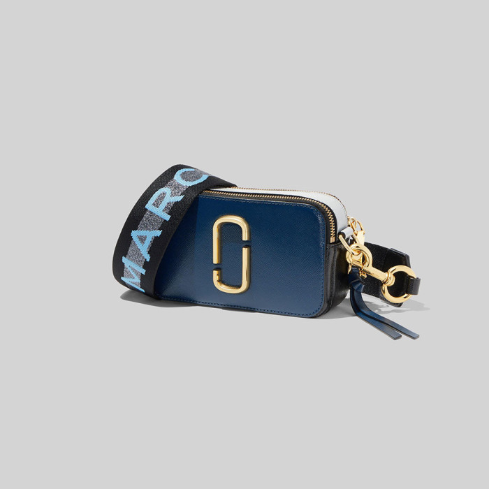 Marc Jacobs Logo Strap Snapshot New Blue Sea Multi