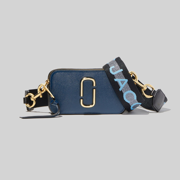 Marc Jacobs Logo Strap Snapshot New Blue Sea Multi