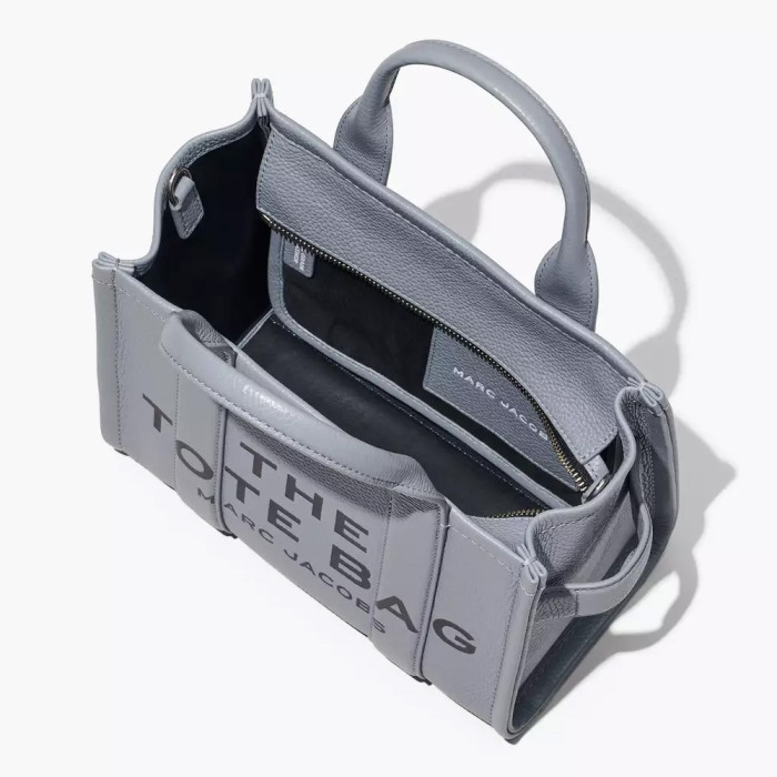 Сумка-тоут Marc Jacobs THE LEATHER SMALL TOTE BAG WOLF GREY