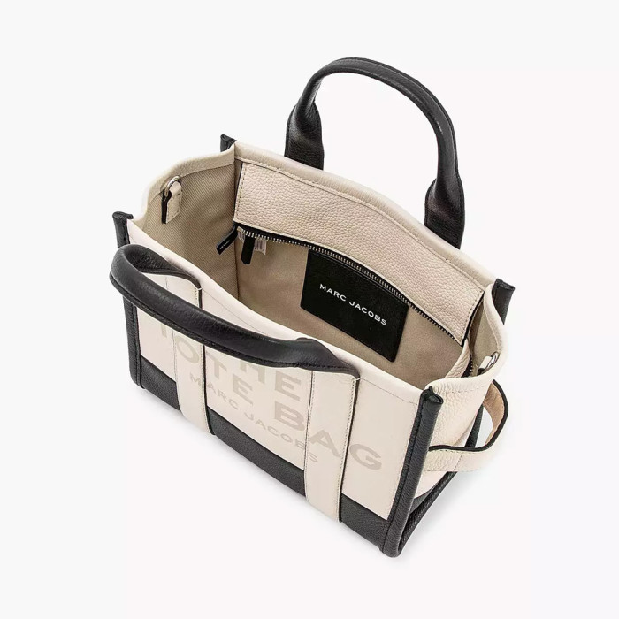 Сумка-тоут Marc Jacobs THE LEATHER COLORBLOCK MINI TOTE BAG IVORY MULTI