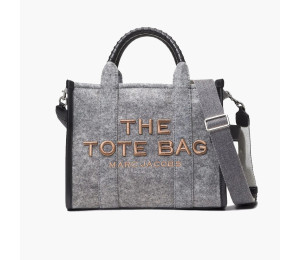 Сумка-тоут Marc Jacobs THE FELT FLANNEL MEDIUM TOTE BAG HEATHER GREY