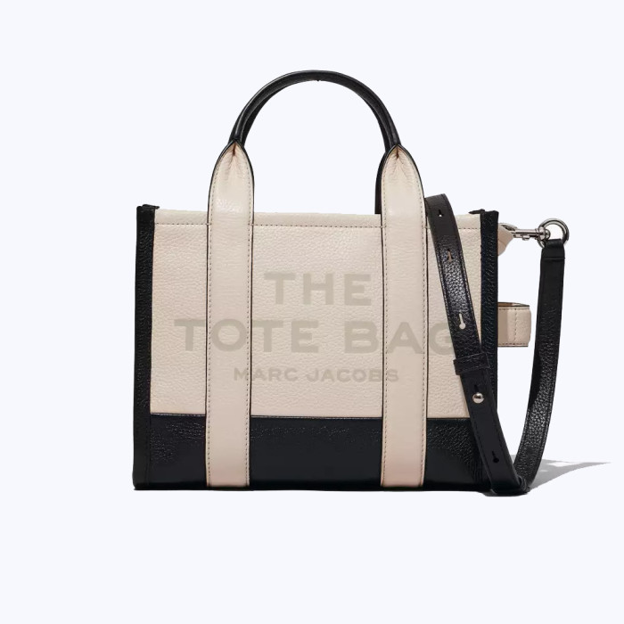 Сумка-тоут Marc Jacobs THE LEATHER COLORBLOCK MINI TOTE BAG IVORY MULTI